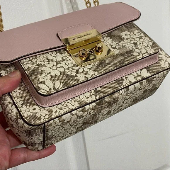 Michael Kors Pink Brandi Small Flap Shoulder Bag